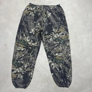 Vintage 90s Jerzees Outdoors Sweatpants Men's SZ 2XL Camo Mossy Oak Fleece Y2K